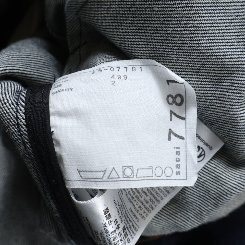 Levi's(リーバイス) 25SS ×sacai Women's Denim Jacket サカイ デニムジャケット インディゴ 25-07781