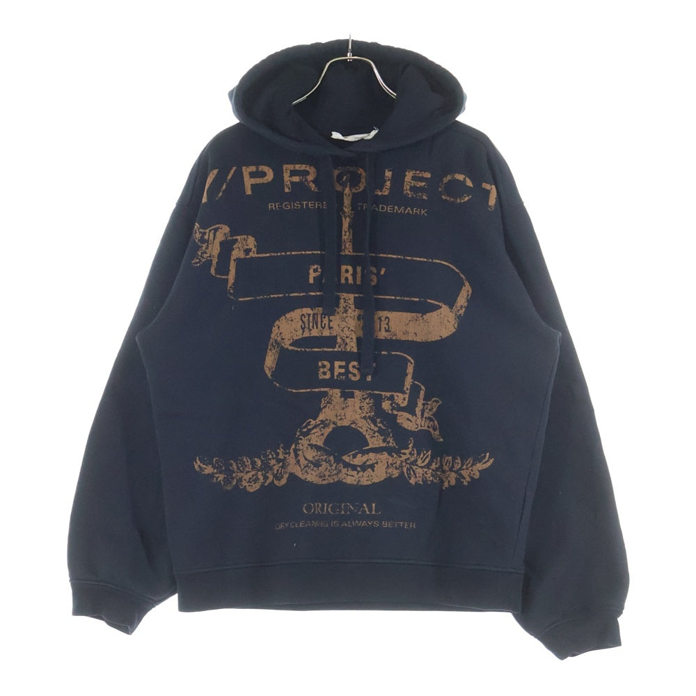 Y/PROJECT(ワイプロジェクト) Snap Insert Hoodie フロントプリント