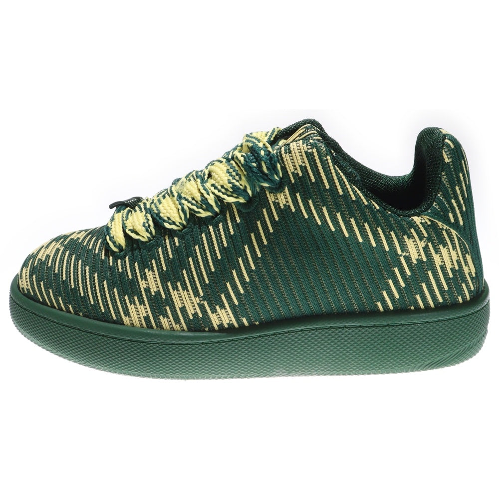 BURBERRY(バーバリー) チェックニット ボックス スニーカー グリーン