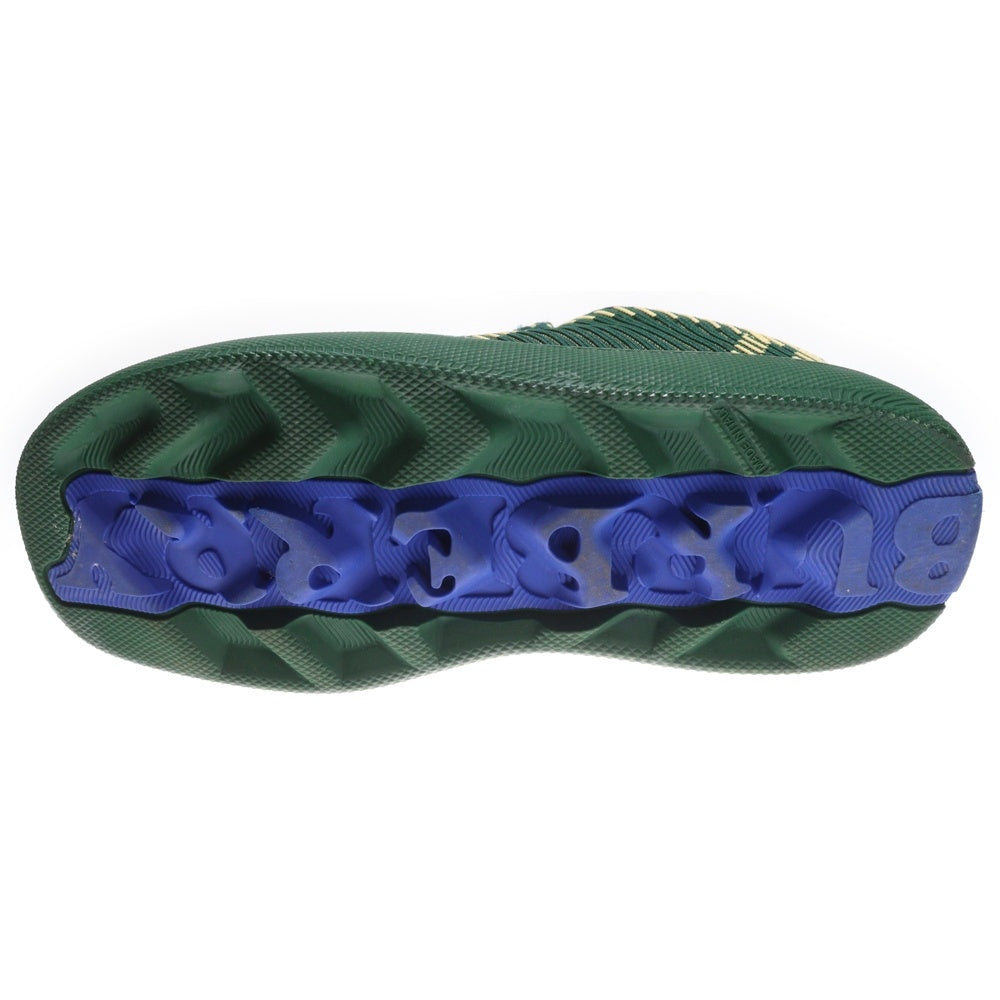 BURBERRY(バーバリー) チェックニット ボックス スニーカー グリーン/イエロー