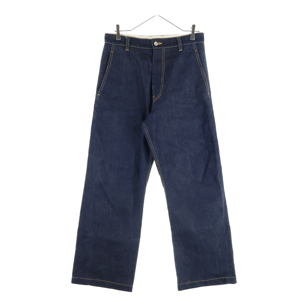 RYO TAKASHIMA(リョウ タカシマ) 21ss STRAIGHT RAW DENIM TROUSERS ストレート デニムパンツ インディゴ 102104009