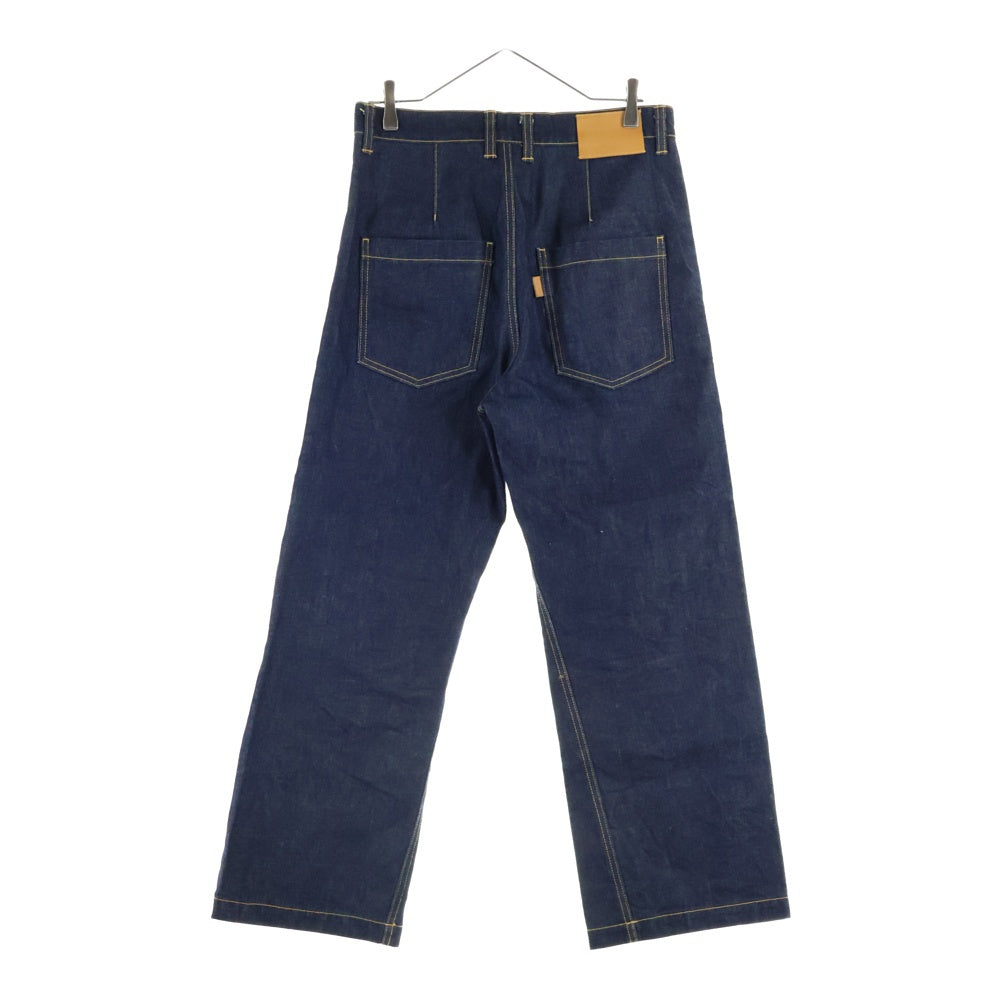 RYO TAKASHIMA(リョウ タカシマ) 21ss STRAIGHT RAW DENIM TROUSERS ストレート デニムパンツ インディゴ 102104009