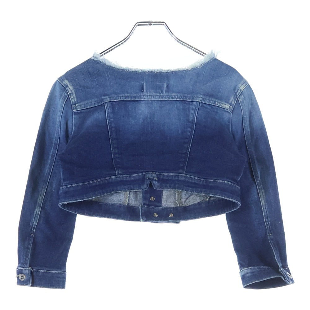 DIESEL(ディーゼル) ショート丈 デニムジャケット ジージャン インディゴ レディース