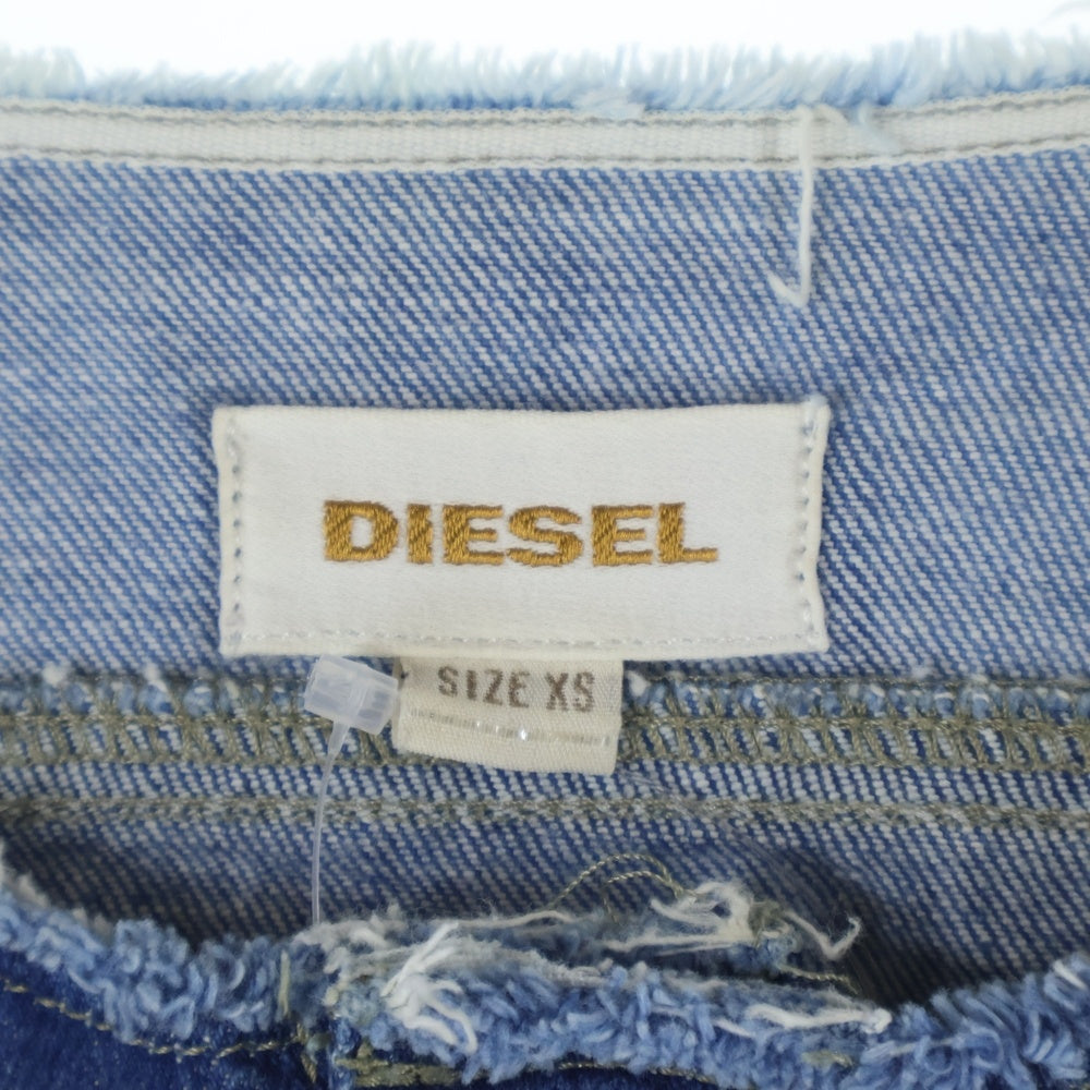 DIESEL(ディーゼル) ショート丈 デニムジャケット ジージャン インディゴ レディース