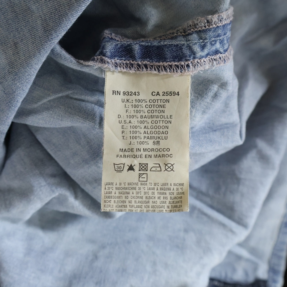 DIESEL(ディーゼル) ウォッシュ加工 デニムワンピース ライトブルー レディース