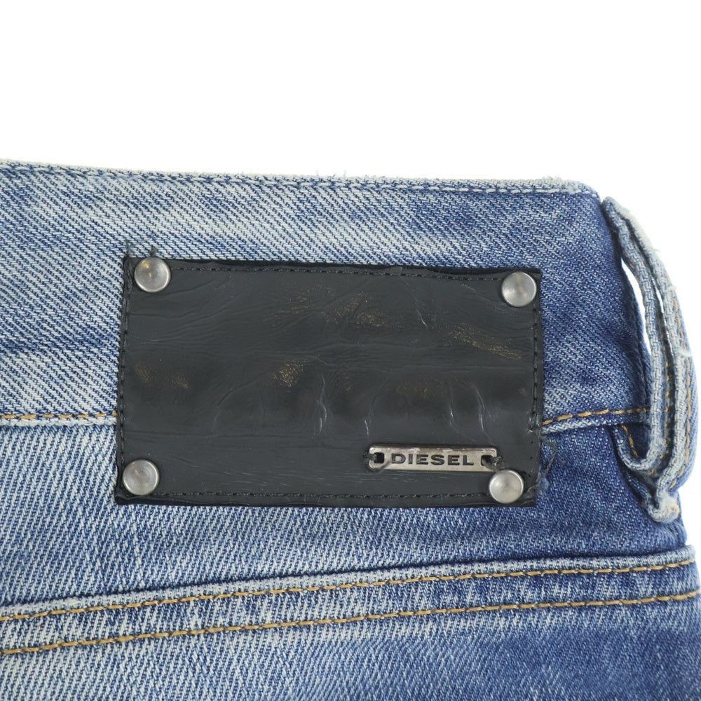 DIESEL(ディーゼル) ダメージ加工 フレア デニムパンツ インディゴ レディース