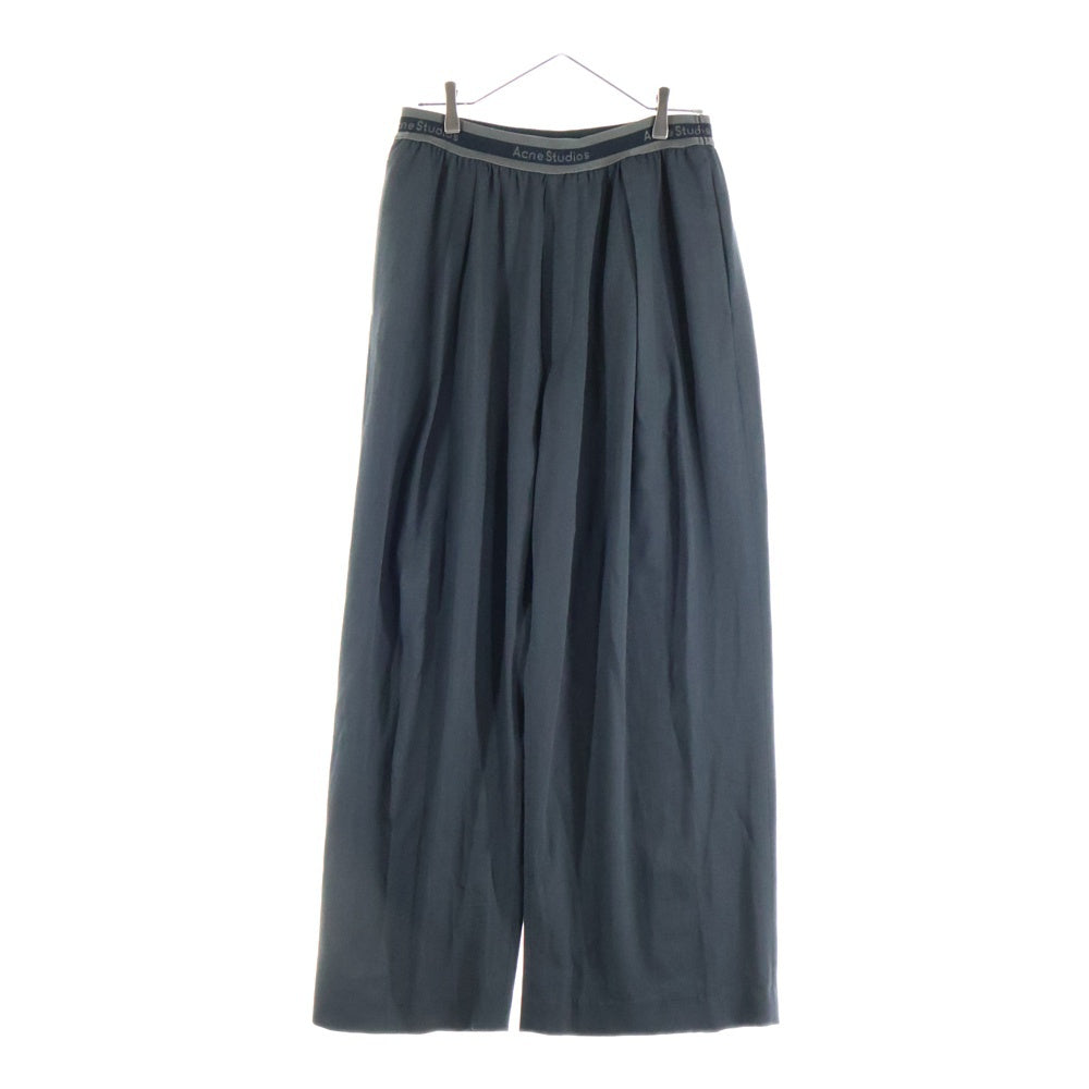 Acne Studios(アクネ ストゥディオズ) LOGO TAPE TROUSERS ロゴテープトラウザーズ イージーワイドパンツ グレー FN-MN-TROU001028