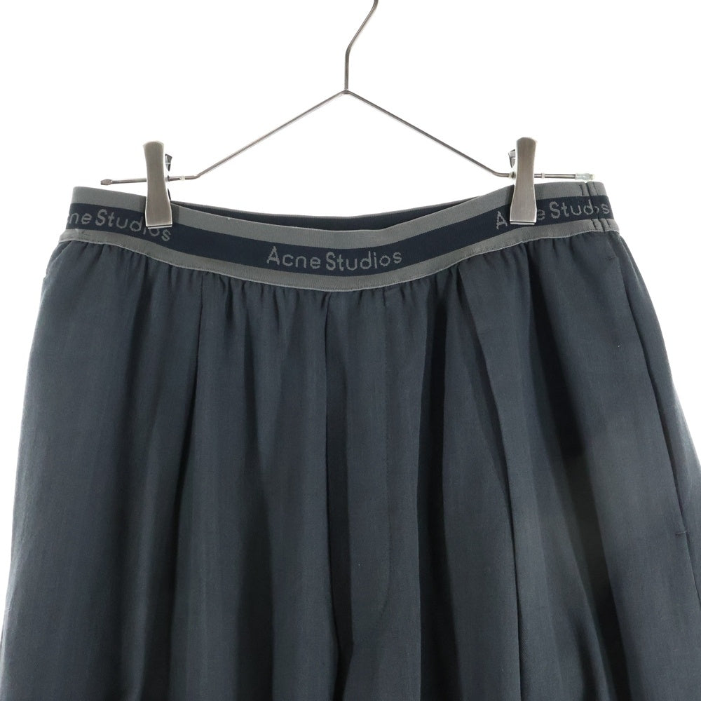 Acne Studios(アクネ ストゥディオズ) LOGO TAPE TROUSERS ロゴテープトラウザーズ イージーワイドパンツ グレー FN-MN-TROU001028