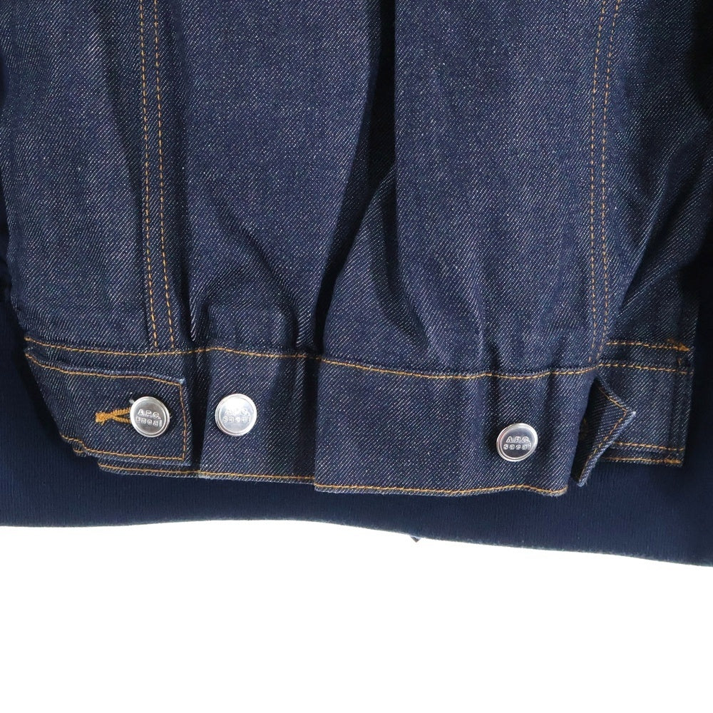 Sacai(サカイ) ×A.P.C アーペーセー ドッキング デニムジャケット インディゴ 21-0293S