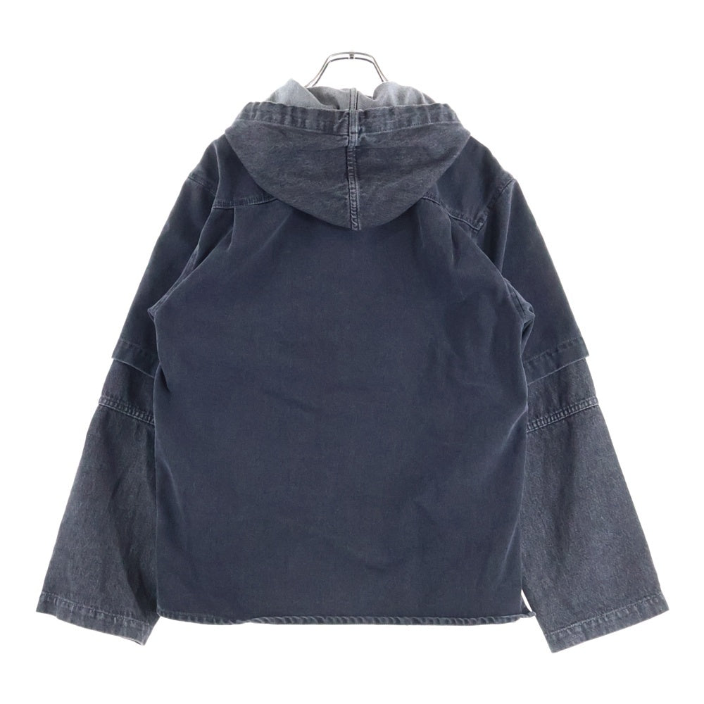 MM6 Maison Margiela(エムエムシックスメゾンマルジェラ) 24SS Hooded denim jacket デニムジャケット グレー SH0AM0003