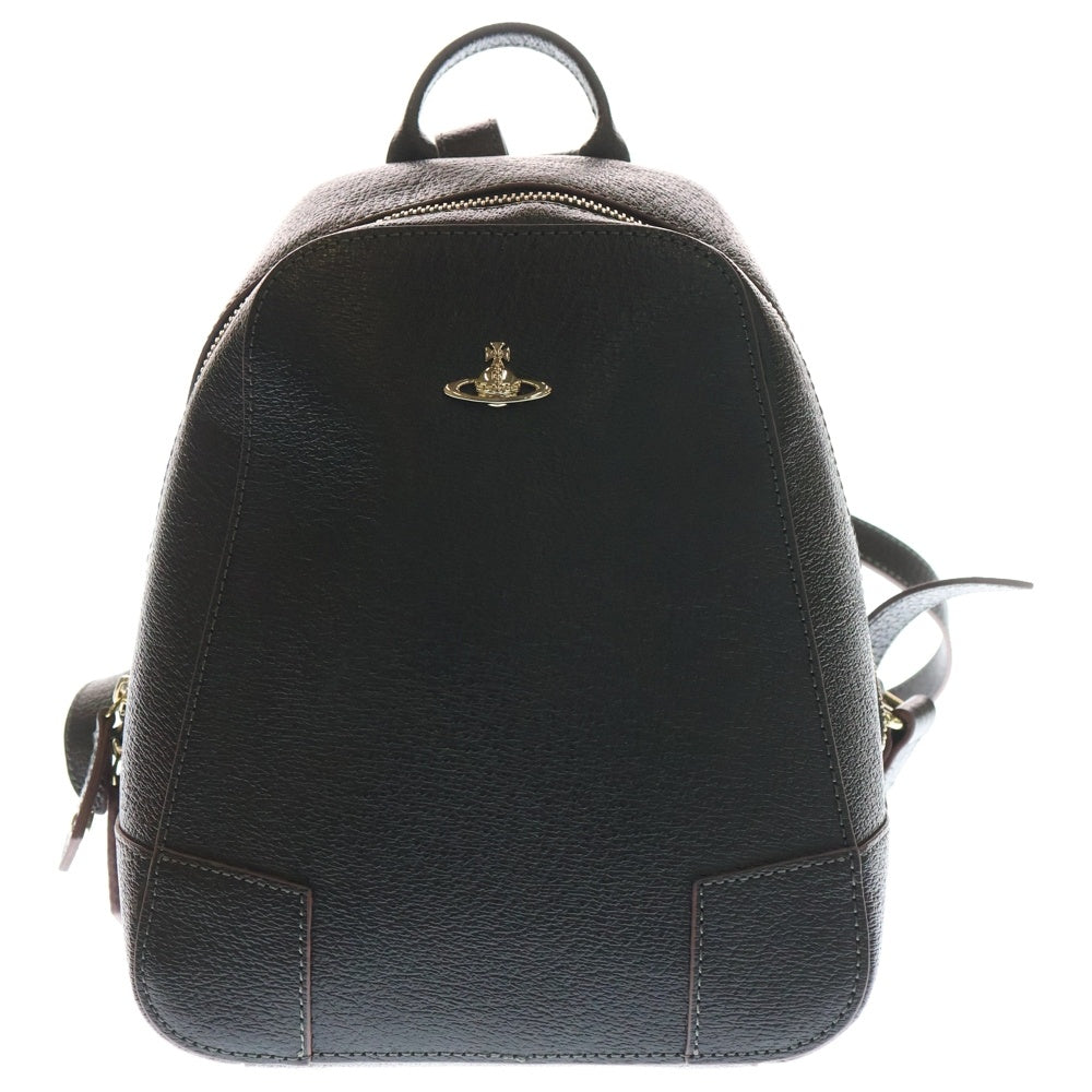 Vivienne Westwood(ヴィヴィアンウエストウッド) EXECUTIVE2 エグゼクティブ2 オーブロゴ レザー リュックサック バックパック ブラウン レディース