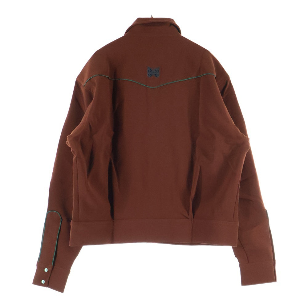 Needles(ニードルス) Piping Cowboy Jacket パイピング カウボーイジャケット フルスナップボタン長袖シャツ ブラウン NS150
