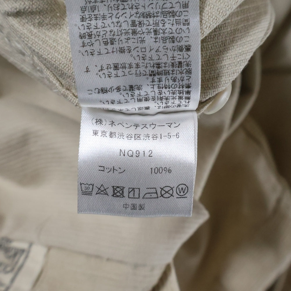 PAY DAY(ペイデイ) ×RHODOLIRION ハンドグラフィック コーデュロイ ワークシャツ 長袖シャツ アイボリー NQ912