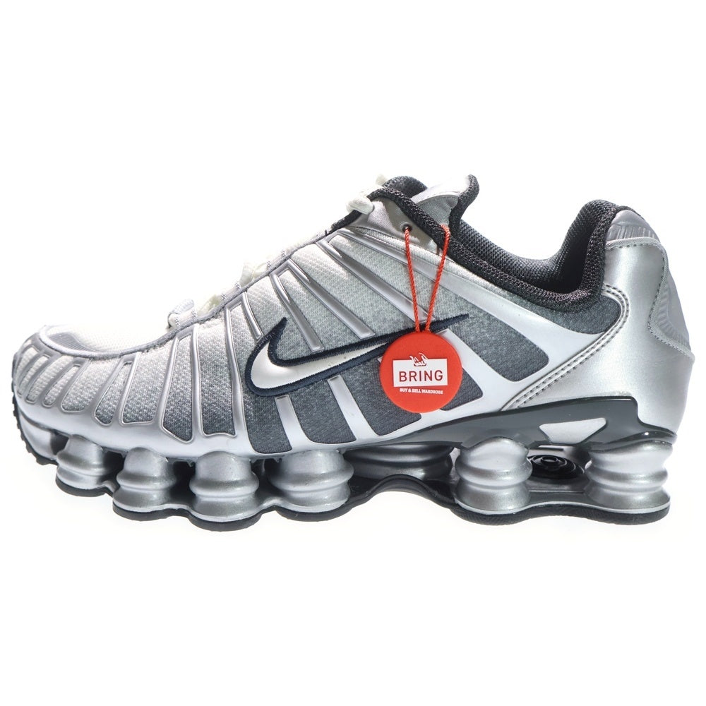 NIKE(ナイキ) SHOX TL PRINT METALLIC SILVER/SUMMIT WHITE-WOLF ショックス メタリック ローカットスニーカー シルバー US10/28.0cm IH4466-095