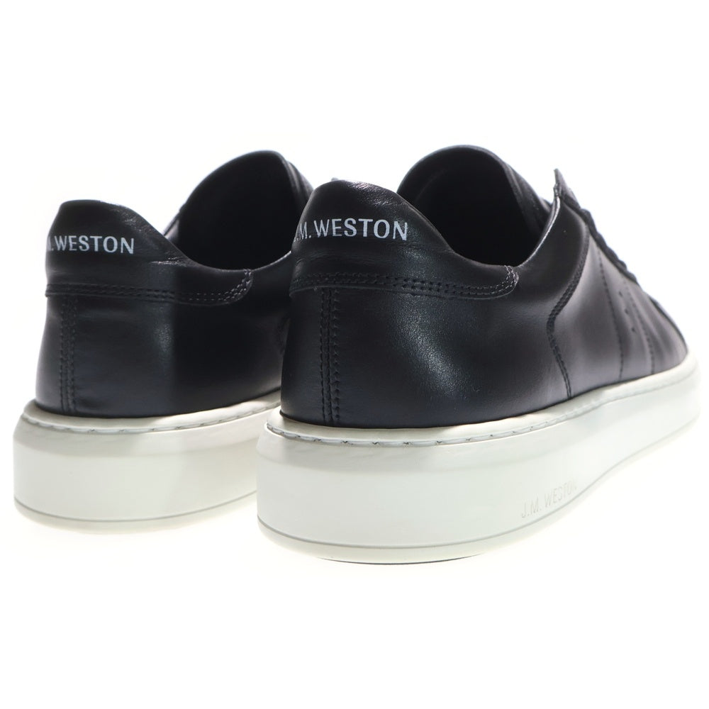 J.M.WESTON(ジェイエムウエストン) ON TIME SNEAKERS オンタイム カーフレザー ローカットスニーカー ブラック