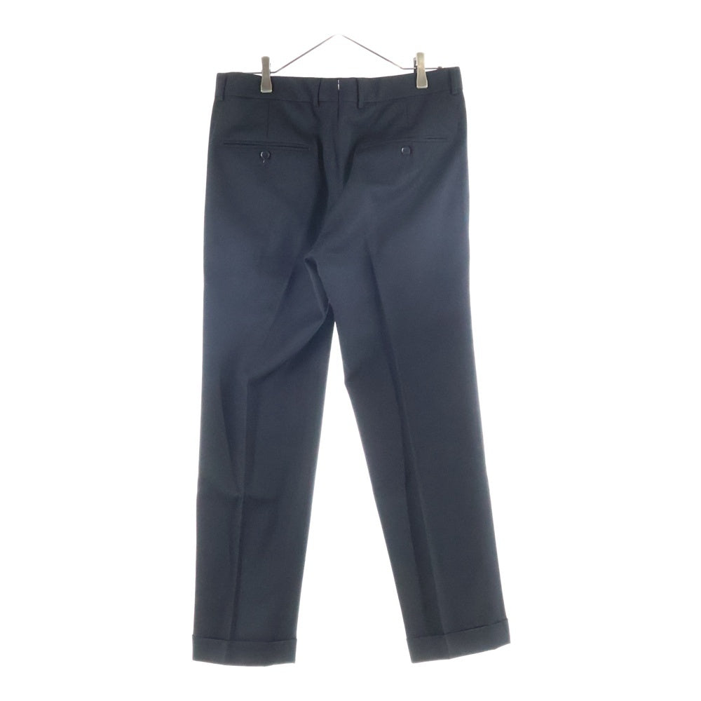 TOMORROWLAND PILGRIM(トゥモローランド ピルグリム) Taylor&Lodge テイラアンドロッジ社製生地使用 スラックスパンツ ブラック