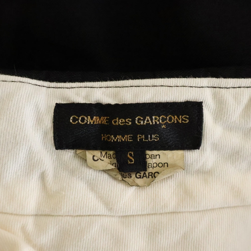 COMME des GARCONS HOMME PLUS(コムデギャルソンオムプリュス) 20SS 1タックポリ縮絨 スラックスパンツ ブラック PE-P026