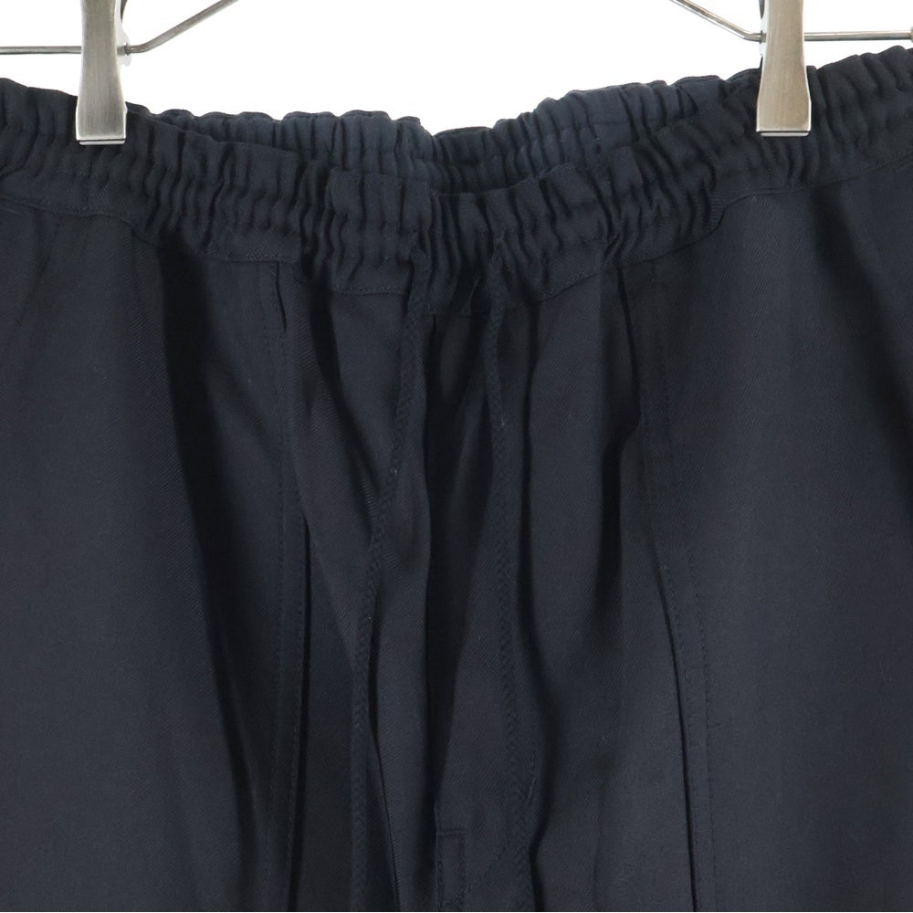 COMME des GARCONS HOMME(コムデギャルソンオム) 24AW ポリウールツイル ベイカーイージーパンツ ブラック HN-P034
