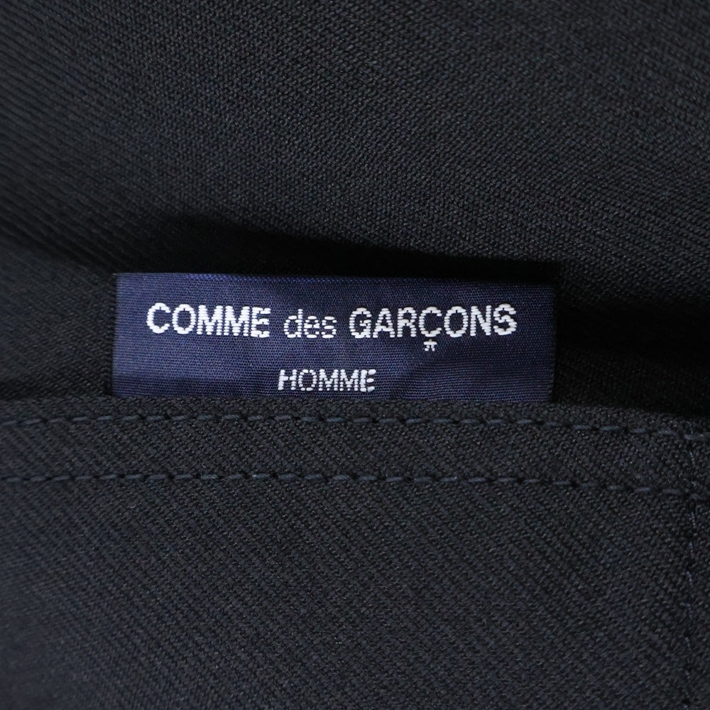 COMME des GARCONS HOMME(コムデギャルソンオム) 24AW ポリウールツイル ベイカーイージーパンツ ブラック HN-P034