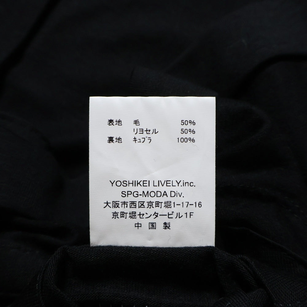 NO BRAND(ノーブランド) Artigianale アルティジャナーレ 22SS REDA ACTIVE生地使用 ウールリヨセル 段返り3B テーラードジャケット サイドベンツ ブラック