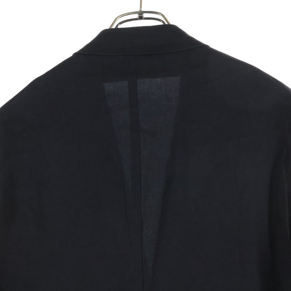 TOMORROWLAND PILGRIM(トゥモローランド ピルグリム) utility MARINI&CECCONI マリーニアンドチェコーニ ストレッチリネン シングル2B テーラードジャケット ブラック 61-07-22-07503