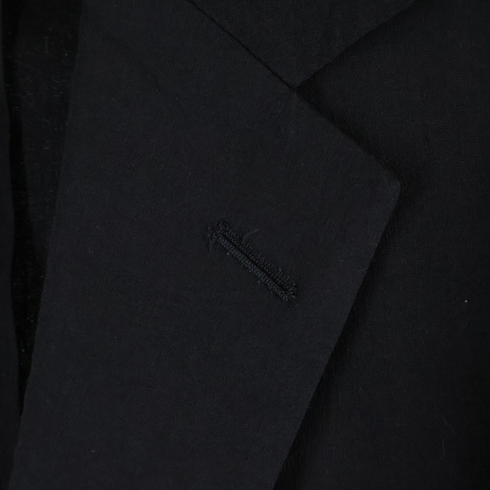 TOMORROWLAND PILGRIM(トゥモローランド ピルグリム) utility MARINI&CECCONI マリーニアンドチェコーニ ストレッチリネン シングル2B テーラードジャケット ブラック 61-07-22-07503