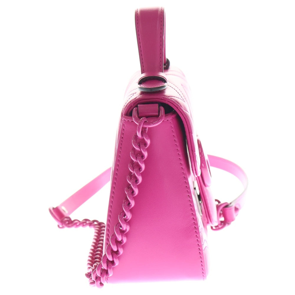 GUCCI(グッチ) GG Marmont 702563 GG モーメント キルティング レザー 2WAY ショルダーバッグ ピンク レディース