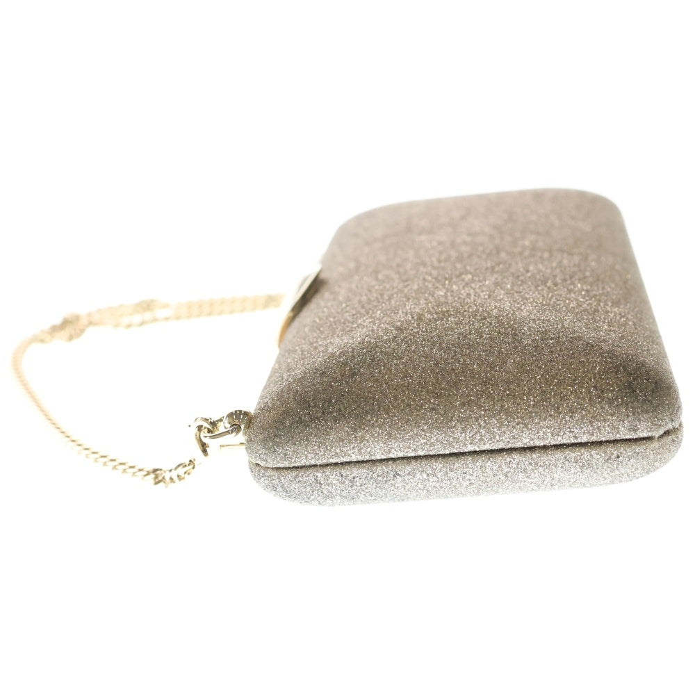 JIMMY CHOO(ジミーチュウ) Emmie ラメ 2WAY ショルダーバッグ シルバー レディース