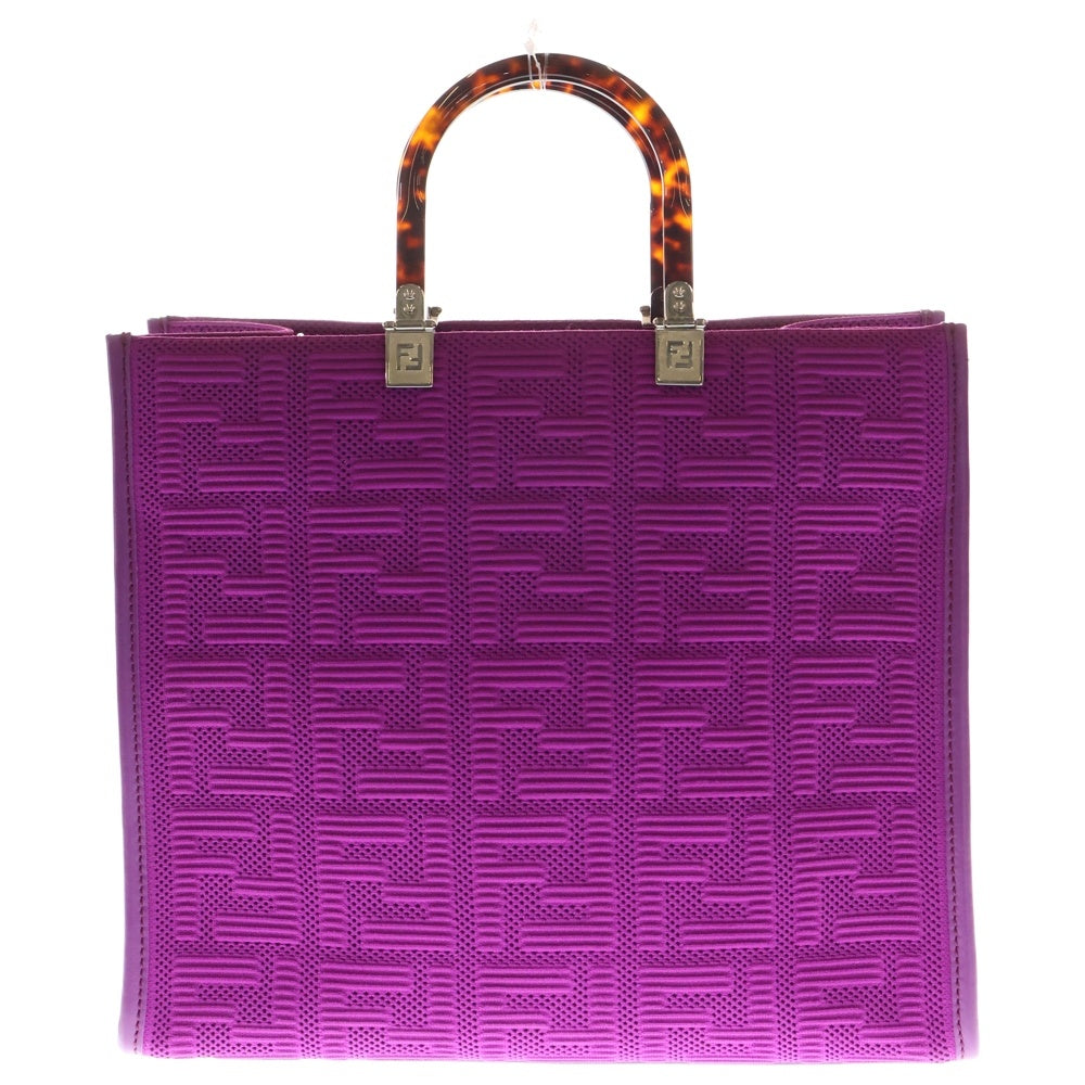 FENDI(フェンディ) サンシャイン ミディアム キャンバス トートバッグ パープル 8BH386 レディース