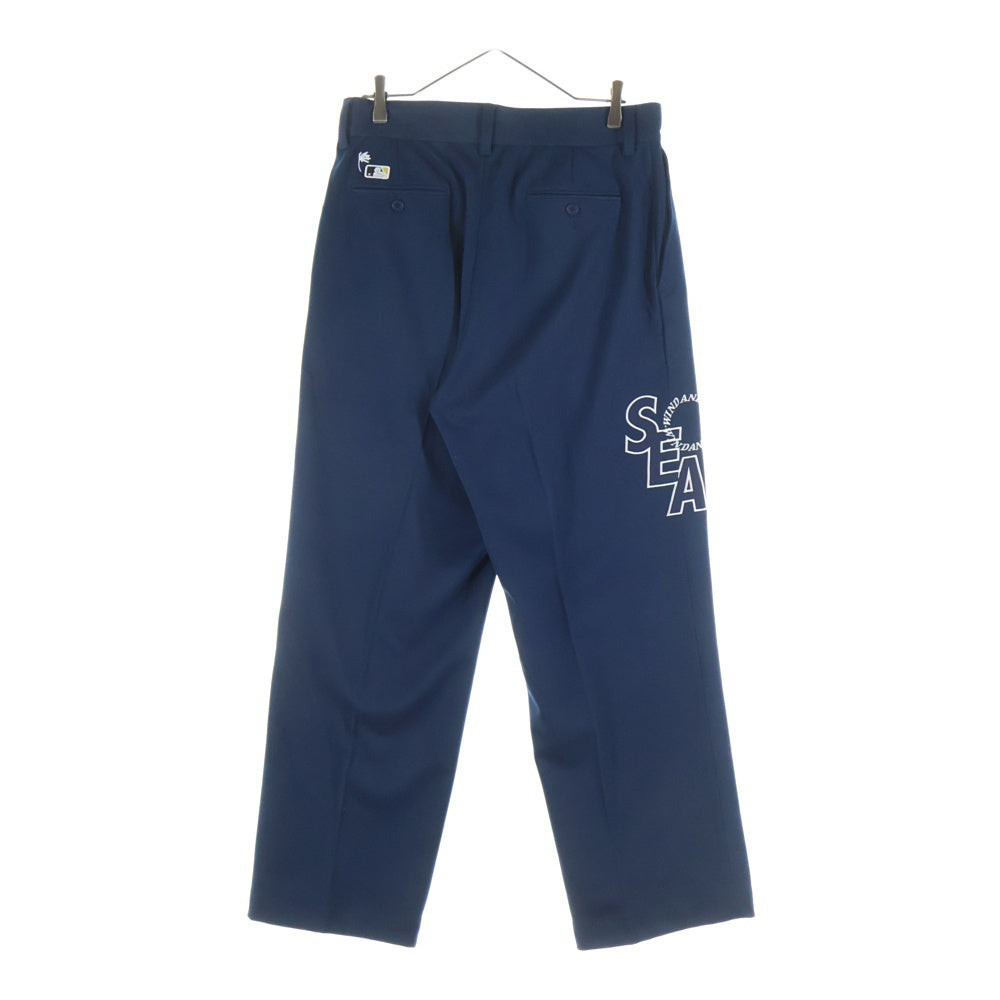 WIND AND SEA(ウィンダンシー) )×MLB サンディエゴパドレス スラックス ワークパンツ ネイビー WDS-C-MLBP-23-AP-Q2-04