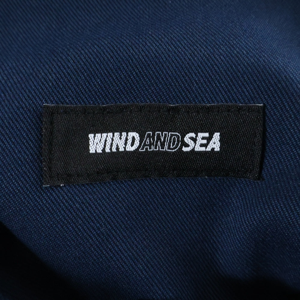 WIND AND SEA(ウィンダンシー) )×MLB サンディエゴパドレス スラックス ワークパンツ ネイビー WDS-C-MLBP-23-AP-Q2-04