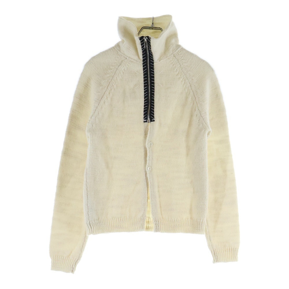 Maison Martin Margiela(メゾンマルタンマルジェラ) 24SS バックジップ ハイネックニット セーター ホワイト S51HP0013 S18397 レディース