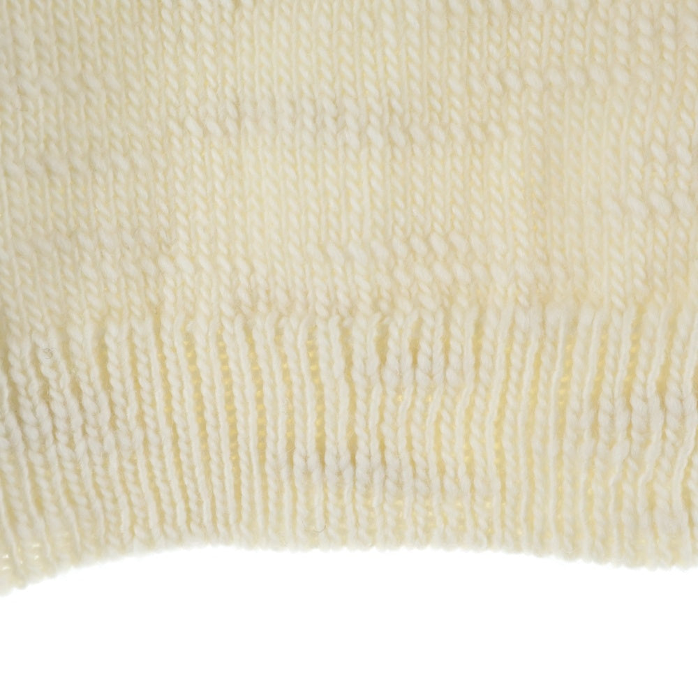 Maison Martin Margiela(メゾンマルタンマルジェラ) 24SS バックジップ ハイネックニット セーター ホワイト S51HP0013 S18397 レディース