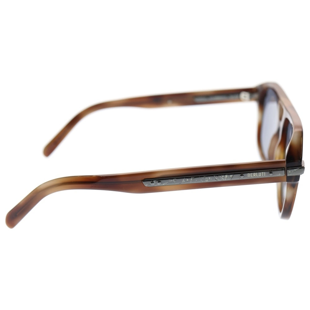 Berluti(ベルルッティ) カリグラフィレンズ クリアフレーム サングラス ブラウン BL40038I