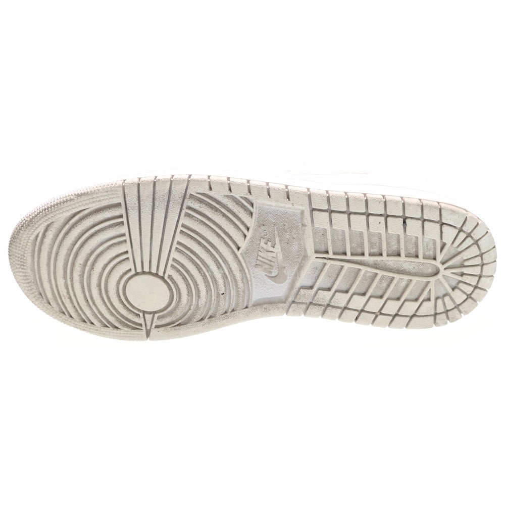 NIKE(ナイキ) AIR JORDAN 1 MID エアジョーダン 1 ミッドカットスニーカー ホワイト US9.5/27.5cm 554724-136