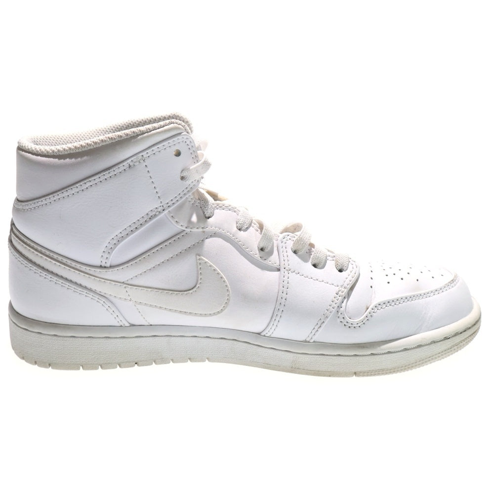NIKE(ナイキ) AIR JORDAN 1 MID エアジョーダン 1 ミッドカットスニーカー ホワイト US9.5/27.5cm 554724-136