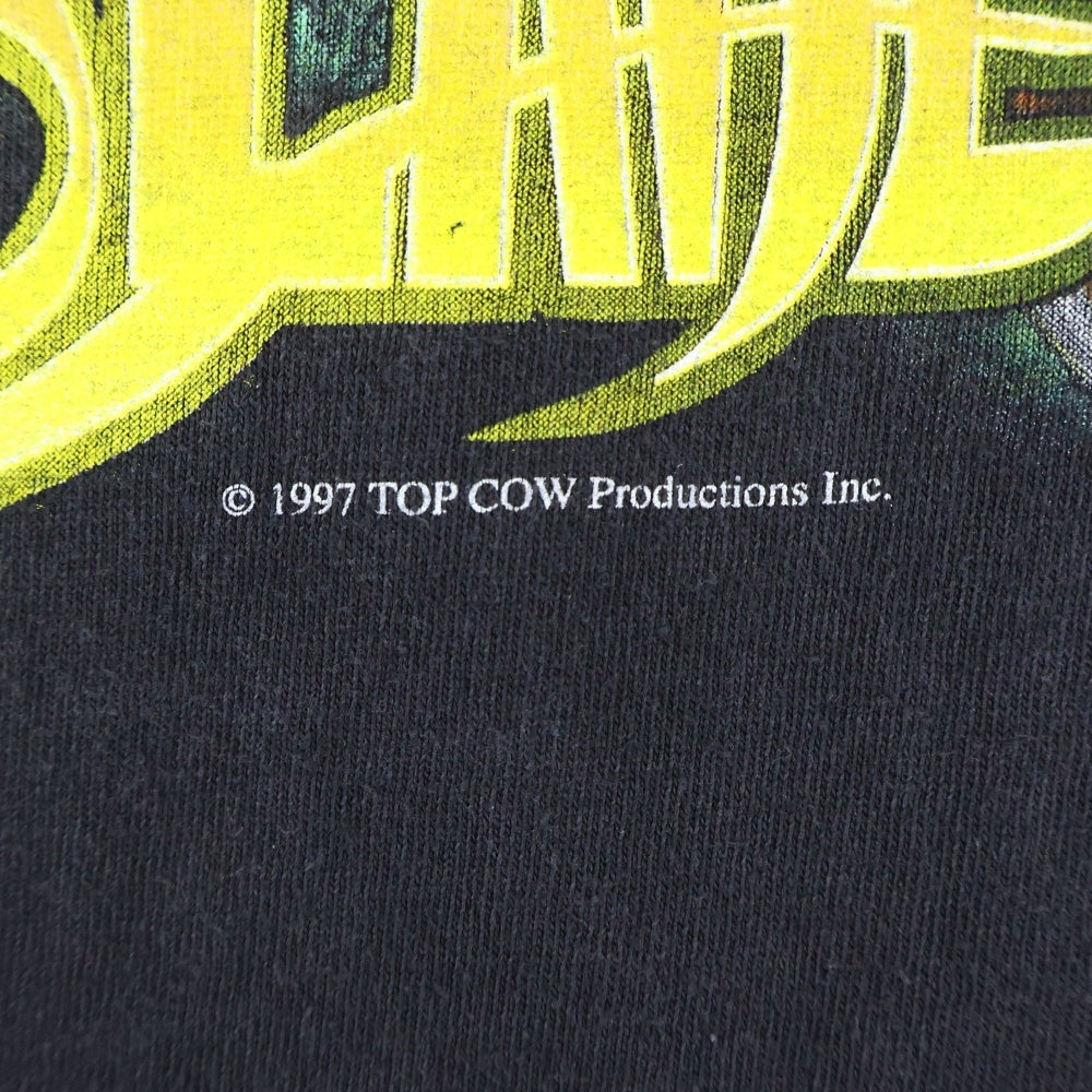 VINTAGE(ヴィンテージ) 90s Witch Blade ウィッチブレイド フロントプリント アニメ クルーネック半袖Tシャツ ショートスリーブカットソー ブラック