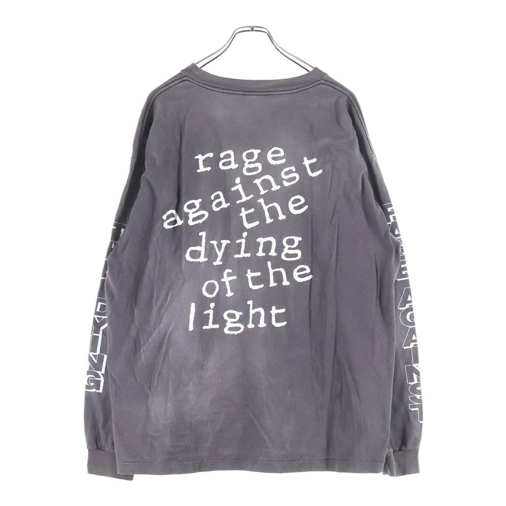 SAINT MICHAEL(セントマイケル) 22SS Rage Against the Machine レイジ・アゲインスト・ザ・マシーン 両面プリント クルーネック長袖Tシャツ ロングスリーブカットソー SM-S22-0000-027
