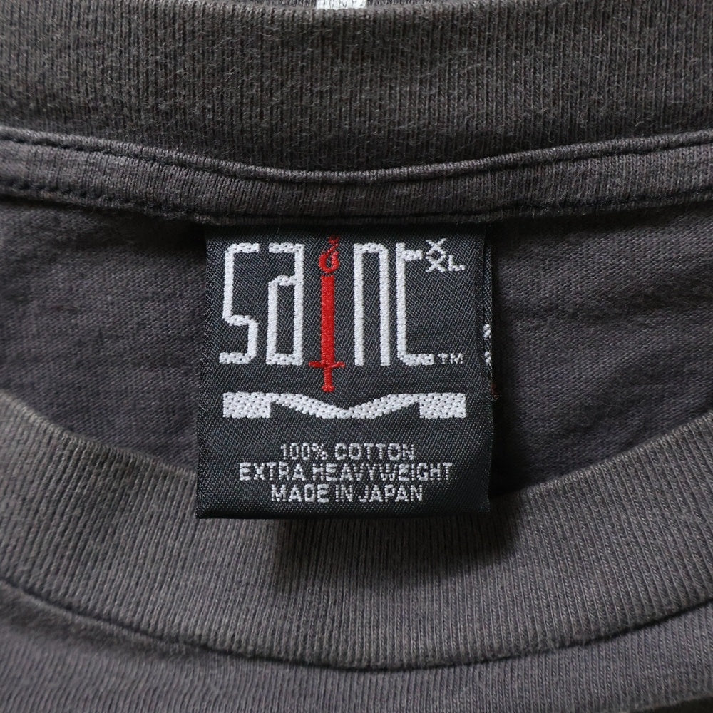 SAINT MICHAEL(セントマイケル) 22SS Rage Against the Machine レイジ・アゲインスト・ザ・マシーン 両面プリント クルーネック長袖Tシャツ ロングスリーブカットソー SM-S22-0000-027