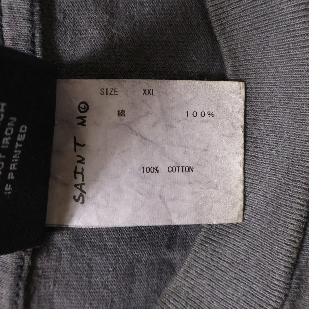 SAINT MICHAEL(セントマイケル) 22SS Rage Against the Machine レイジ・アゲインスト・ザ・マシーン 両面プリント クルーネック長袖Tシャツ ロングスリーブカットソー SM-S22-0000-027