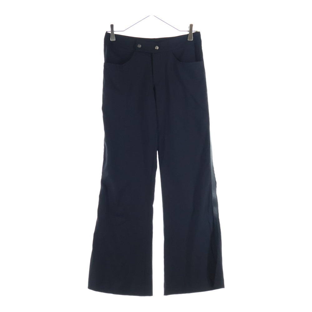 CHROME HEARTS(クロムハーツ) TAXEDO サイドレザーライン入り タキシードパンツ スラックスパンツ レディース ブラック