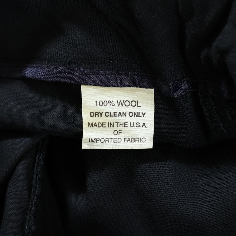 CHROME HEARTS(クロムハーツ) TAXEDO サイドレザーライン入り タキシードパンツ スラックスパンツ レディース ブラック