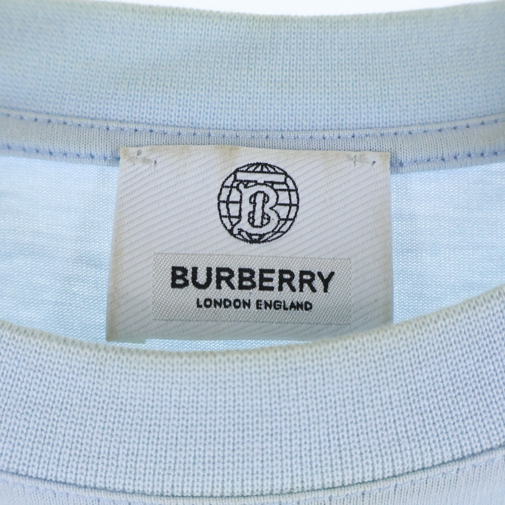 BURBERRY(バーバリー) ラバーロゴ バックプリント 半袖Tシャツ 8048847 ブルー