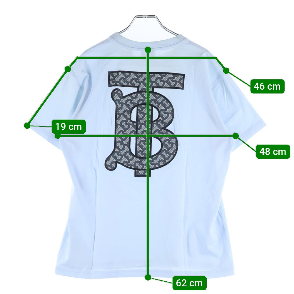 BURBERRY(バーバリー) ラバーロゴ バックプリント 半袖Tシャツ 8048847 ブルー