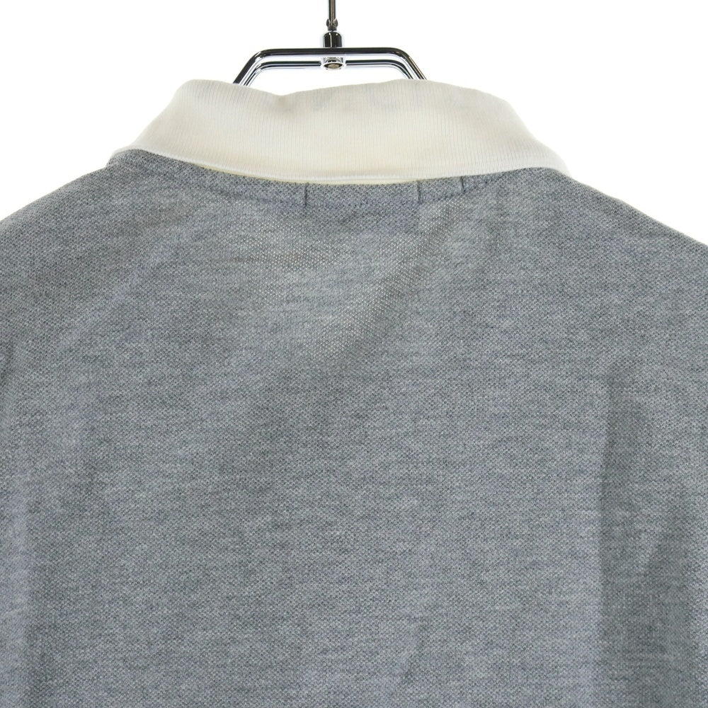 MONCLER(モンクレール) MAGLIA POLO MANICA CARTA ロゴワッペン 襟ロゴ 半袖ポロシャツ 21091346950 84093 グレー