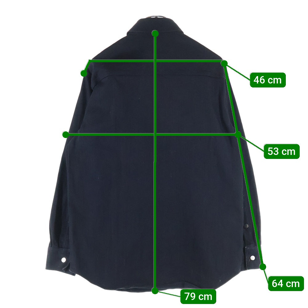 RAF SIMONS(ラフシモンズ) キャリーオーバーサイズデニムシャツ ブラック 182-241