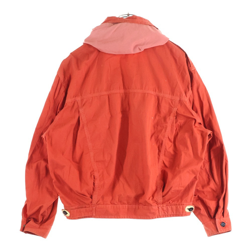 BONEVILLE(ボンネビル) 80s フロントジップポケット ジップアップコットンジャケット オレンジ 84405