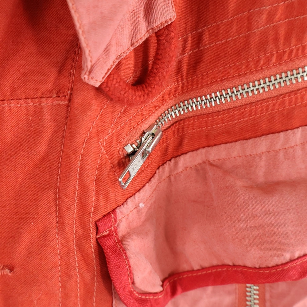 BONEVILLE(ボンネビル) 80s フロントジップポケット ジップアップコットンジャケット オレンジ 84405