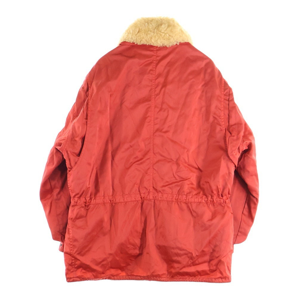 BONEVILLE(ボンネビル) 80s 襟ムートンナイロンジャケット ドローコード ライナー付き レッド 94411