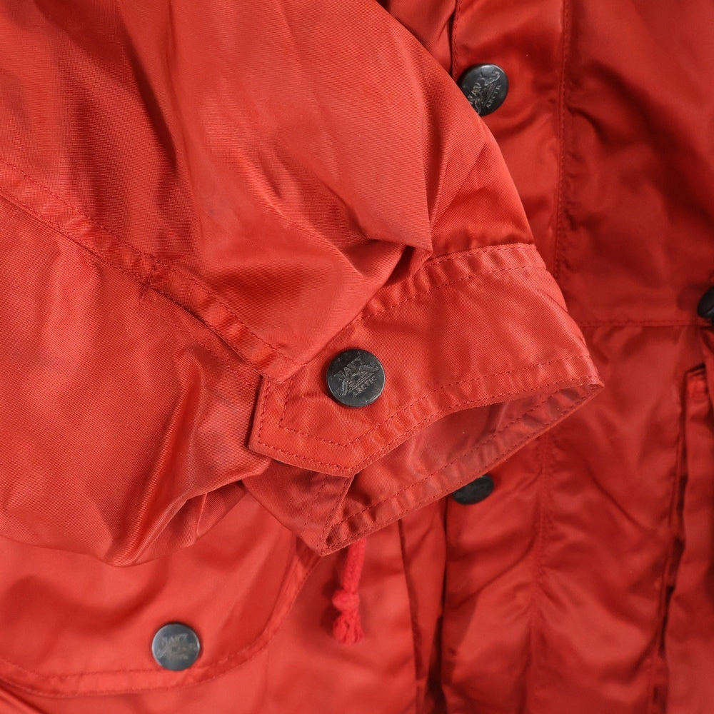 BONEVILLE(ボンネビル) 80s 襟ムートンナイロンジャケット ドローコード ライナー付き レッド 94411